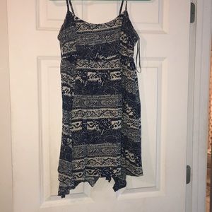 American Eagle Outfitters blue and white dress